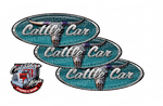 Teal Longhorn Cattle Car Peterbilt Emblem Skins