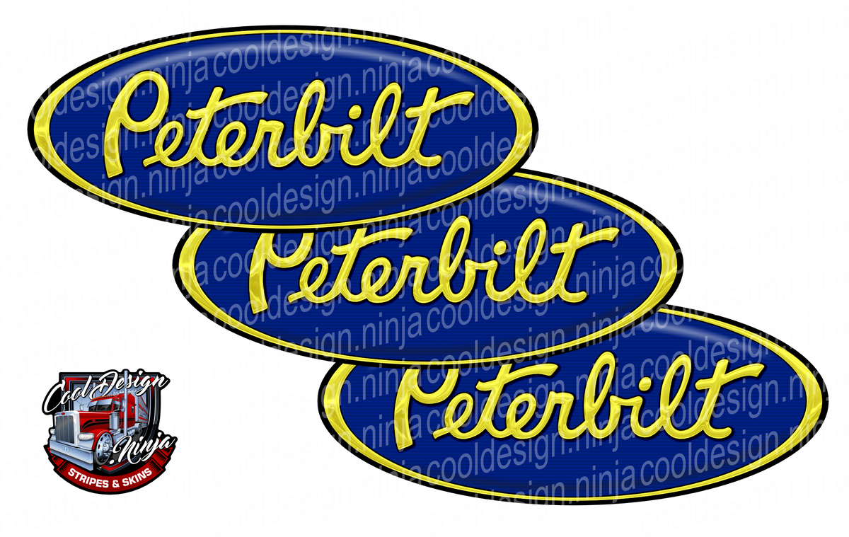 UCT Blue Peterbilt Emblem Skins – Cool Design Ninja