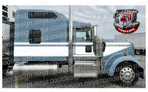 Double Outline Wedge Seminole Kenworth Stripe