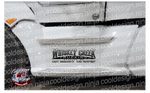 24in x 7.5in Custom Whiskey Creek Truck Logos