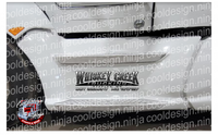24in x 7.5in Custom Whiskey Creek Truck Logos