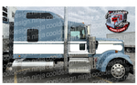White and Gold KW W9 Seminole Stripe Kit