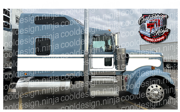 White and Gold KW W9 Seminole Stripe Kit