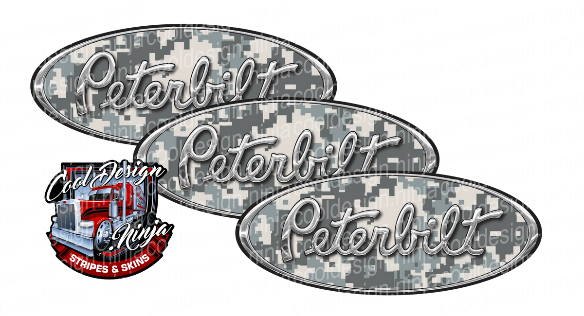 Camo Peterbilt Emblem Skins – Cool Design Ninja