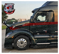Peterbilt 579 Speed Slant Overhook Stripe Kit