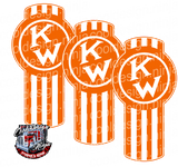 Solid Orange and White Kenworth Emblem Skin