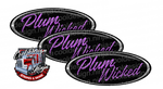 Plum Wicked Black Chrome and Purple Peterbilt Emblem Skins