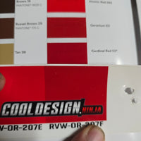 Cardinal Red 70s Overshadow Kenworth W9 Stripe Kit