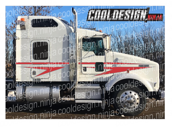 Straight Arrow T800 Kenworth Stripe Kit