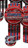 Unique Construction Giant Kenworth Decals