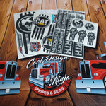 In-Stock Special - Pre-2020 T680 CAT Mixer Kenworth Emblem Skin Kit