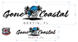 Destin FL Gone Coastal Boat Decal