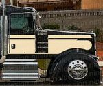 Daycab Irish Cream Seminole Kenworth Stripe Kit