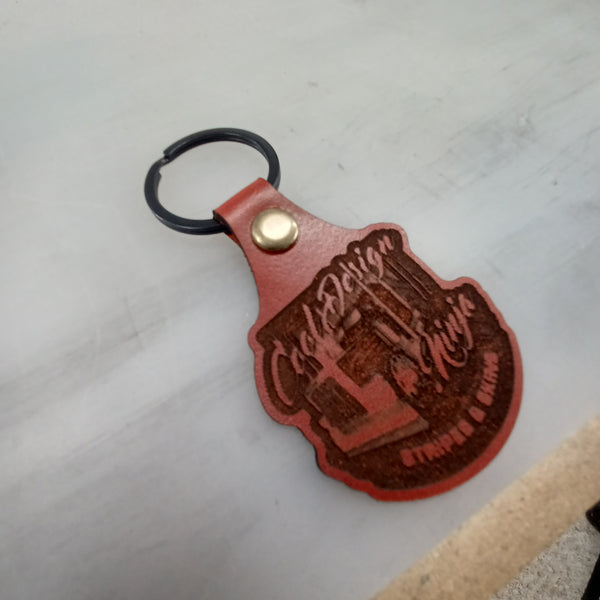 CoolDesign.ninja Leather Keychain