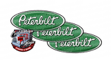 287 Green and White Peterbilt Emblem Skins
