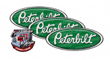 287 Green and White Peterbilt Emblem Skins