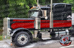 Custom Burgundy 'Seminole' 379/389 Peterbilt Stripe