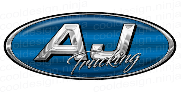 AJ Trucking Pete Emblem Skins x 3