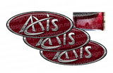 Burgundy Axis Peterbilt Emblem Skins