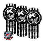 Black and Chrome Kenworth Emblem Skins