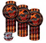 Orange and Black Kenworth Emblem Skin Kit