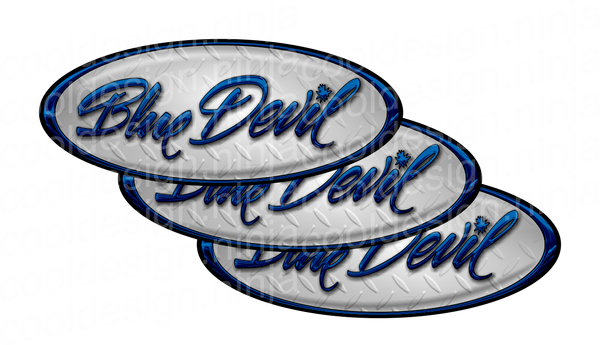 Blue Devil Peterbilt Emblem Skins