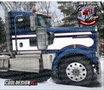 Daycab Seminole Kenworth W9 Stripe Kit