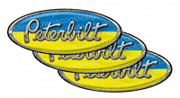 Ukrainian Flag Peterbilt Emblem Skins