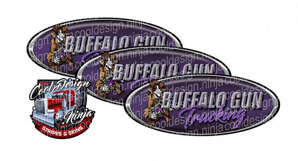 Buffalo Gun Peterbilt Emblem Skins