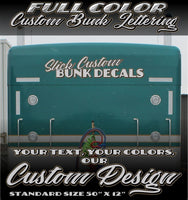Custom Bunk Decals