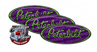 CAR Green and Purple Peterbilt Emblem Skins