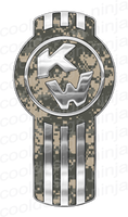 3-Pack of Camoflage Kenworth Emblem Skins