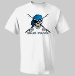 Blue Pearl Pirate Skull T-Shirts