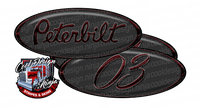 Dark Grey and Maroon Unit 03 Peterbilt Emblem Skins