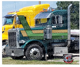 Double Green and Gold Chicago Peterbilt Stripe Kit