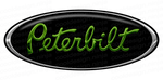 3-Pack of Green/Chrome/Black Peterbilt Emblem Skins