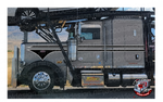 379/389 Peterbilt Car-Carrier Classic Spear Black and Silver Grey Stripe Kit