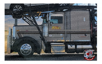 379/389 Peterbilt Car-Carrier Classic 777 Black and Silver Grey Stripe Kit
