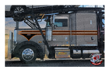 379/389 Peterbilt Car-Carrier Classic Spear Black and Orange Stripe Kit