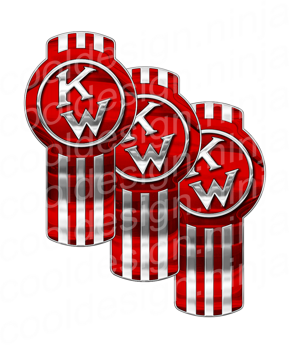 Classic Red Kenworth Emblem Skin Kit – Cool Design Ninja