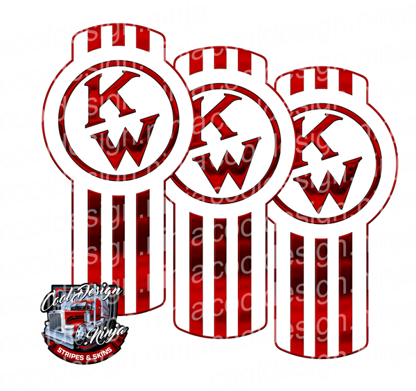 Classic Red and White Kenworth Emblem Skin