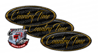 Gold and Black Country Time Peterbilt Emblem Skins