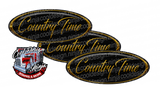 Gold and Black Country Time Peterbilt Emblem Skins