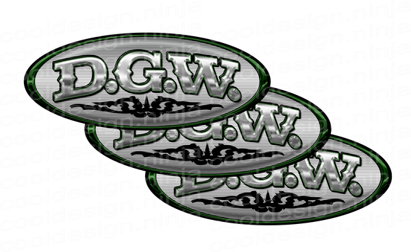 3-Pack of Custom DGW Peterbilt Emblem Skins