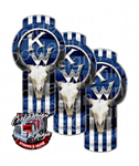 Dark Blue Classic Bull Skull Kenworth Emblem Skin Kit