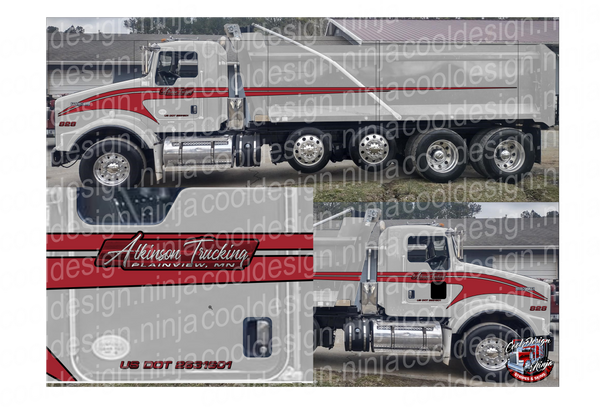 Atkinson Bladed Spear Kenworth Stripe Kit