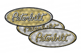 Gold and Chrome Peterbilt Emblem Skins