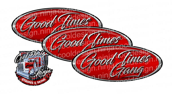 Good Times Gang Peterbilt Emblem Skins