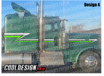 Sage Green Trailing Wedge 389 Peterbilt Stripe Kits