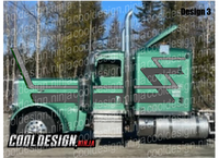 Sage Green 70s Ziggy Peterbilt Stripe Kit